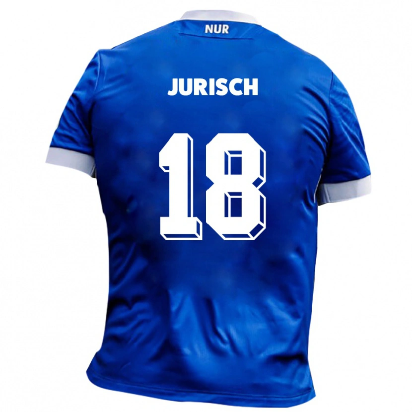 Danxen Niño Camiseta Max Jurisch #18 Azul Blanco 2ª Equipación 2025/26 La Camisa México
