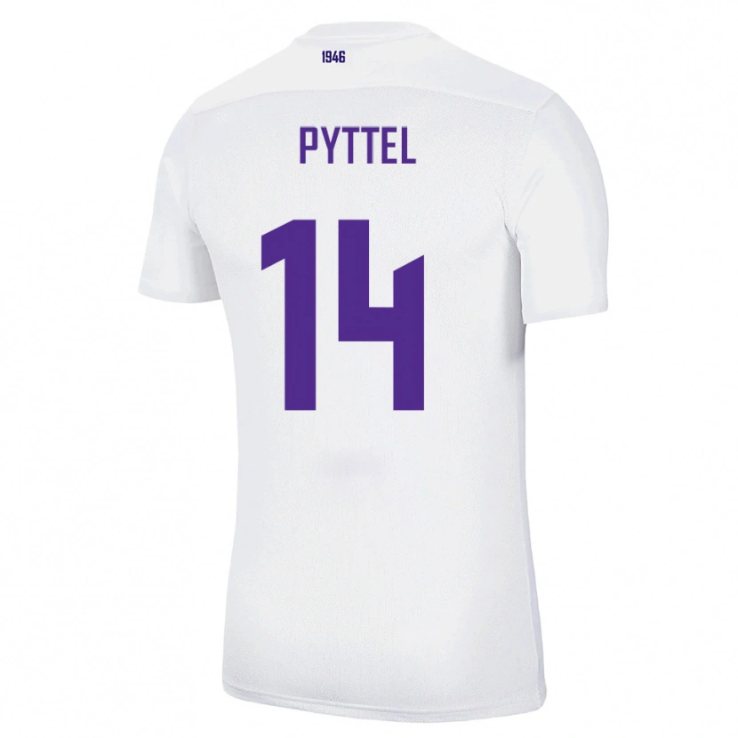 Danxen Niño Camiseta Henrik Pyttel #14 Blanco Verde 2ª Equipación 2025/26 La Camisa México