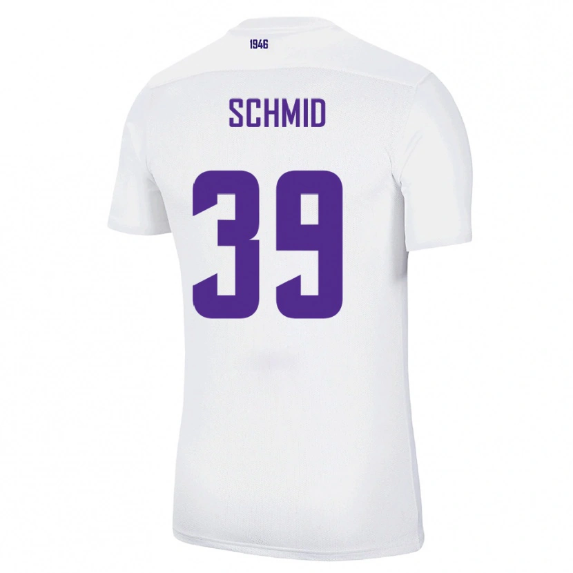 Danxen Niño Camiseta Maximilian Schmid #39 Blanco Verde 2ª Equipación 2025/26 La Camisa México
