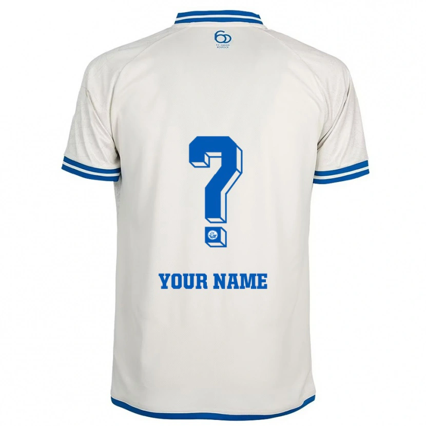 Danxen Niño Camiseta Su Nombre #0 Blanco Azul 2ª Equipación 2025/26 La Camisa México