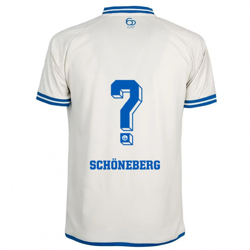 Danxen Niño Camiseta Tom Schöneberg #0 Blanco Azul 2ª Equipación 2025/26 La Camisa México