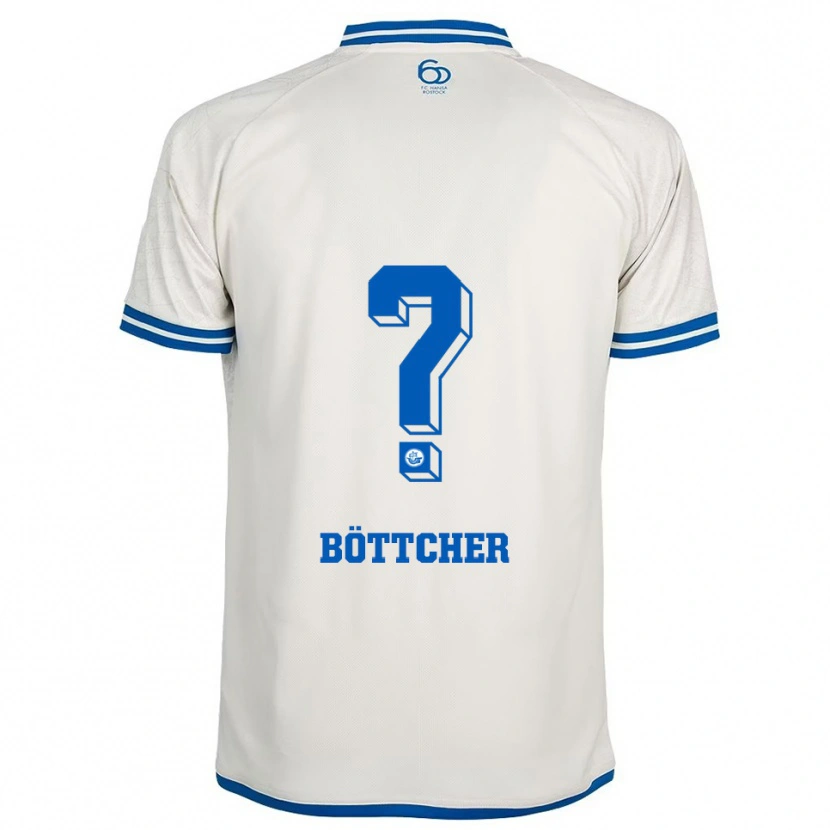 Danxen Niño Camiseta Elly Böttcher #0 Blanco Azul 2ª Equipación 2025/26 La Camisa México