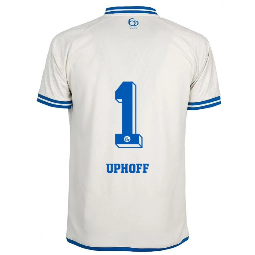 Danxen Niño Camiseta Benjamin Uphoff #1 Blanco Azul 2ª Equipación 2025/26 La Camisa México
