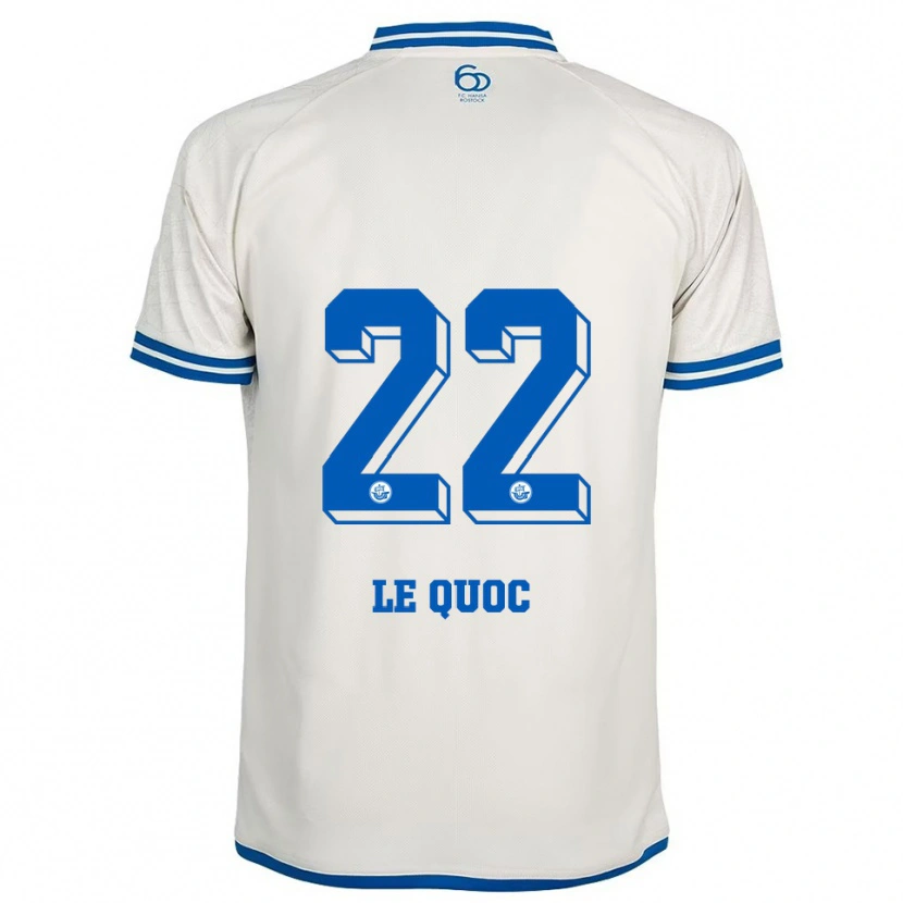 Danxen Niño Camiseta Jenny Le Quoc #22 Blanco Azul 2ª Equipación 2025/26 La Camisa México