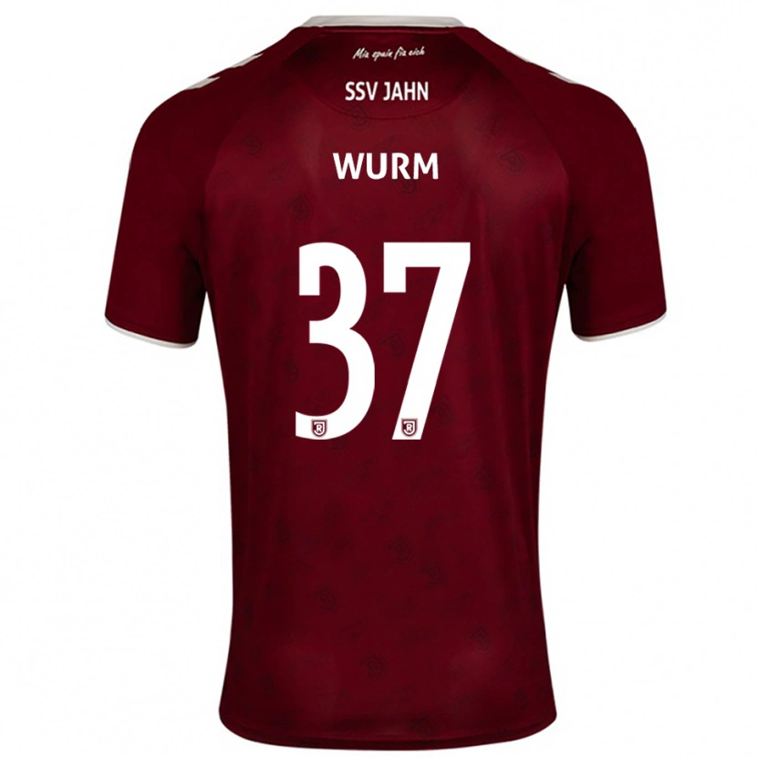 Danxen Niño Camiseta Leopold Wurm #37 Borgoña Blanco 2ª Equipación 2025/26 La Camisa México
