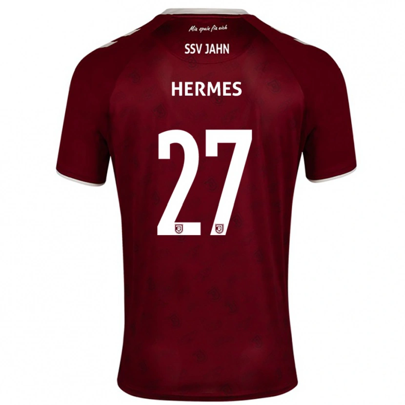Danxen Niño Camiseta Lucas Hermes #27 Borgoña Blanco 2ª Equipación 2025/26 La Camisa México