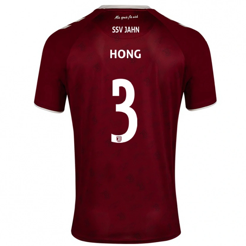 Danxen Niño Camiseta Hong Lac Luong Thanh #3 Borgoña Blanco 2ª Equipación 2025/26 La Camisa México
