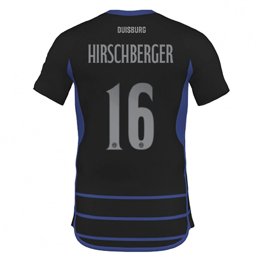 Danxen Niño Camiseta Isabell Hirschberger #16 Negro Azul 2ª Equipación 2025/26 La Camisa México