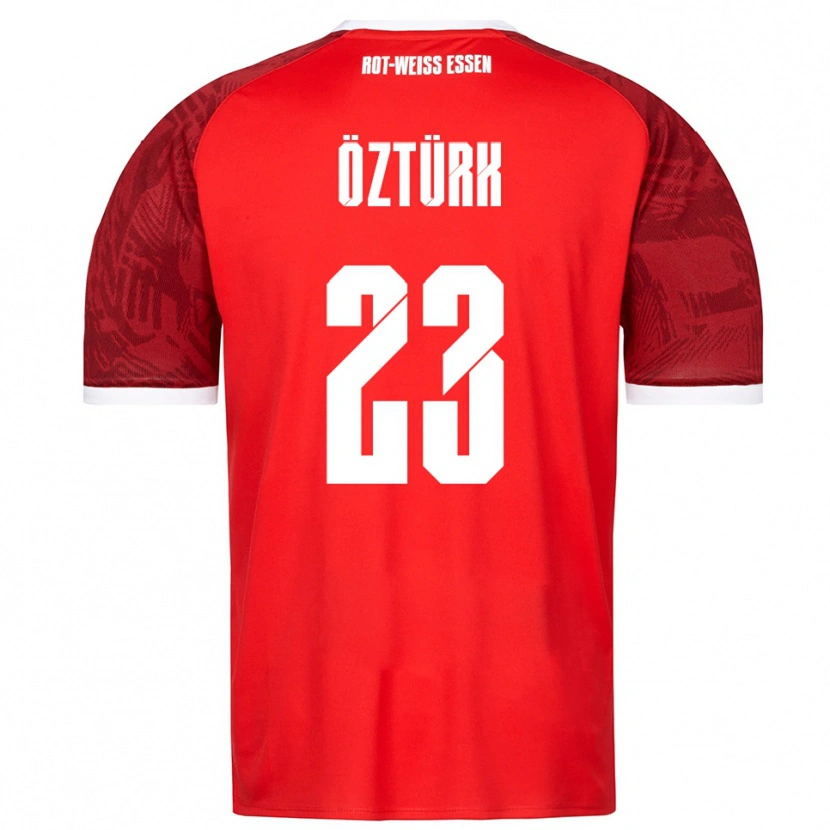 Danxen Niño Camiseta Efehan Öztürk #23 Rojo Borgoña Blanco 2ª Equipación 2025/26 La Camisa México