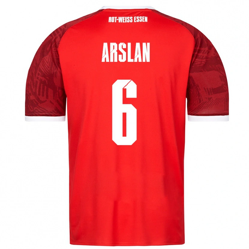 Danxen Niño Camiseta Ahmet Arslan #6 Rojo Borgoña Blanco 2ª Equipación 2025/26 La Camisa México
