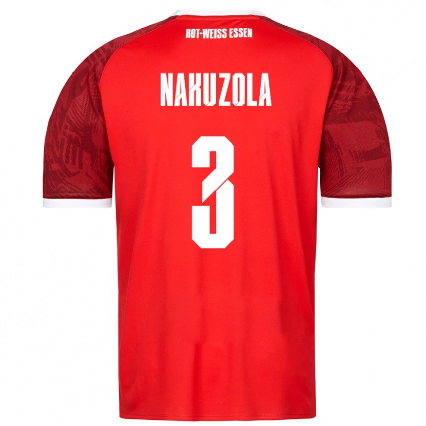 Danxen Niño Camiseta Rael Nakuzola #3 Rojo Borgoña Blanco 2ª Equipación 2025/26 La Camisa México