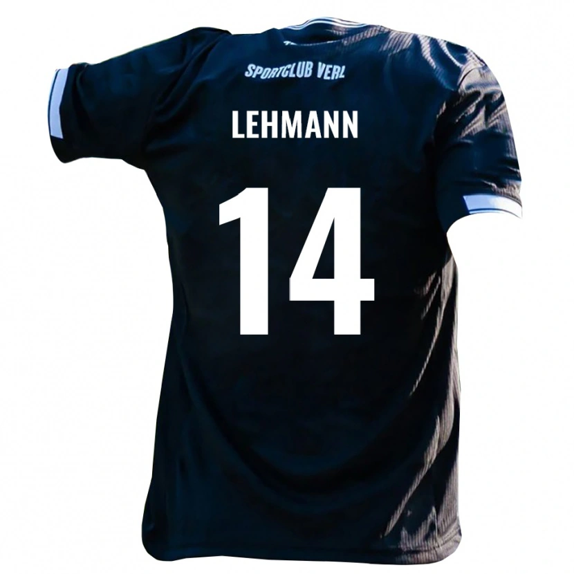 Danxen Niño Camiseta Paul Lehmann #14 Negro Blanco 2ª Equipación 2025/26 La Camisa México