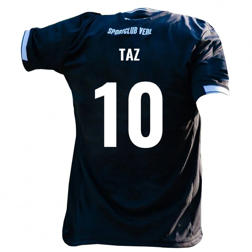 Danxen Niño Camiseta Berkan Taz #10 Negro Blanco 2ª Equipación 2025/26 La Camisa México