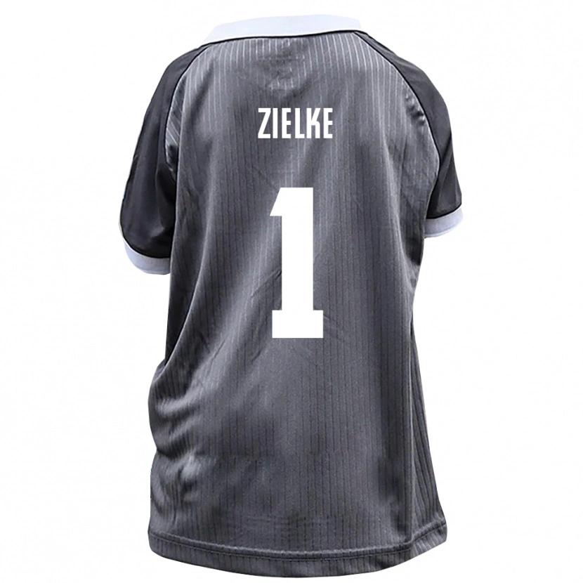 Danxen Niño Camiseta Paul Zielke #1 Gris Blanco 2ª Equipación 2025/26 La Camisa México