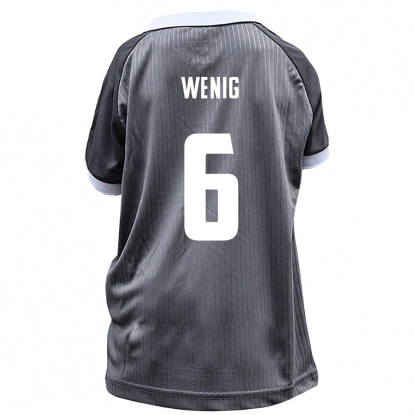 Danxen Niño Camiseta Marcel Wenig #6 Gris Blanco 2ª Equipación 2025/26 La Camisa México