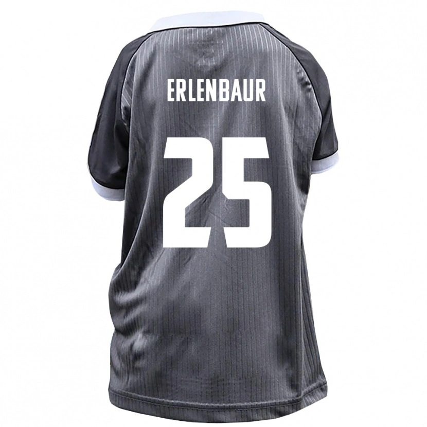 Danxen Niño Camiseta Johannes Erlenbaur #25 Gris Blanco 2ª Equipación 2025/26 La Camisa México