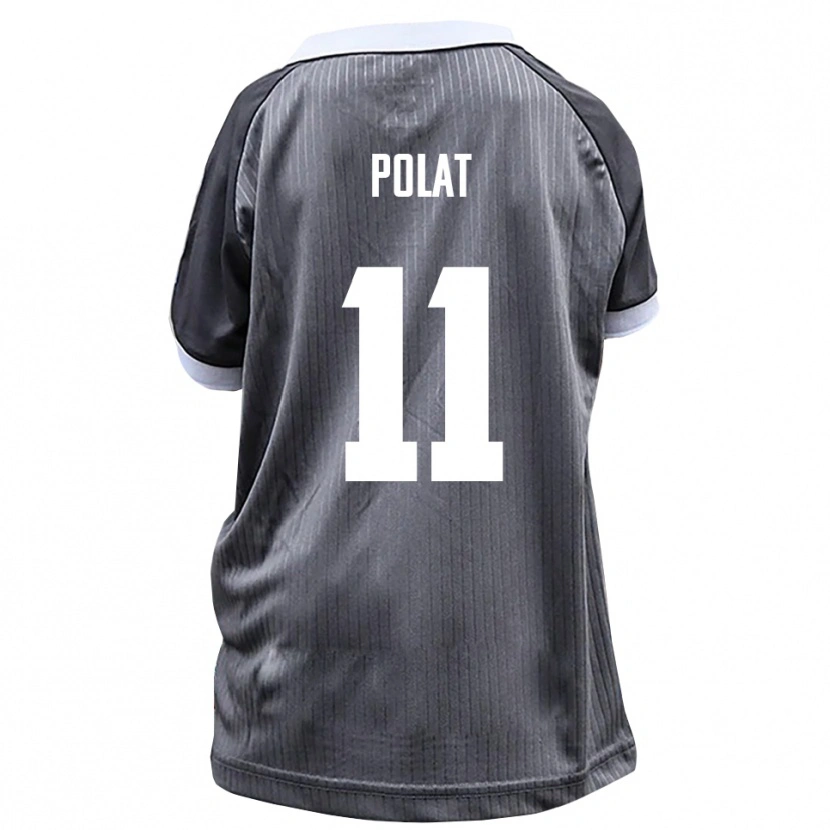 Danxen Niño Camiseta Yalcin Polat #11 Gris Blanco 2ª Equipación 2025/26 La Camisa México