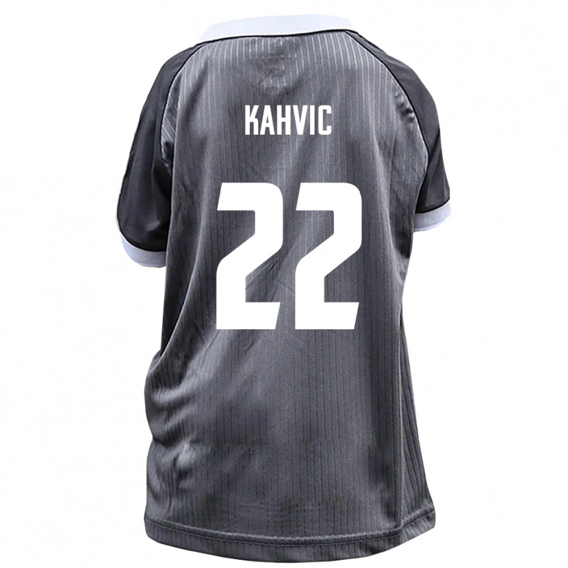 Danxen Niño Camiseta Aleksandar Kahvic #22 Gris Blanco 2ª Equipación 2025/26 La Camisa México