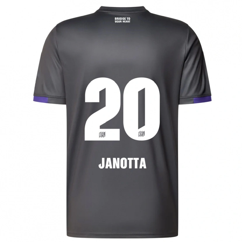 Danxen Niño Camiseta Theo Janotta #20 Gris Púrpura 2ª Equipación 2025/26 La Camisa México
