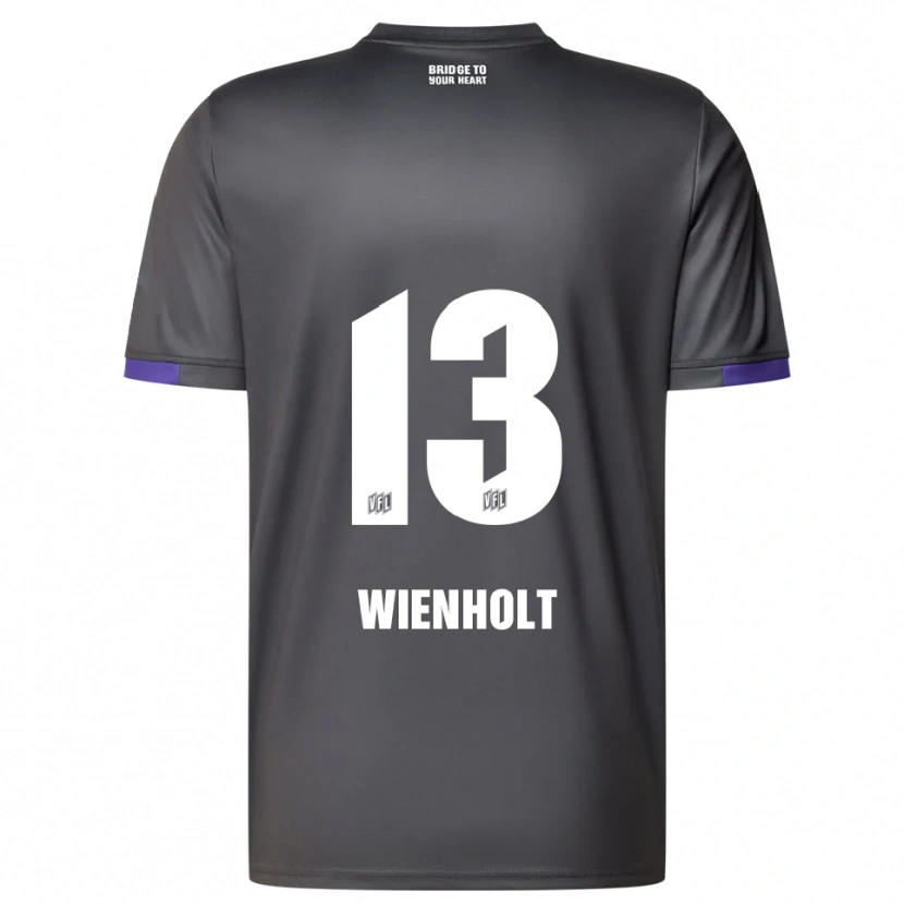 Danxen Niño Camiseta Paul Wienholt #13 Gris Púrpura 2ª Equipación 2025/26 La Camisa México