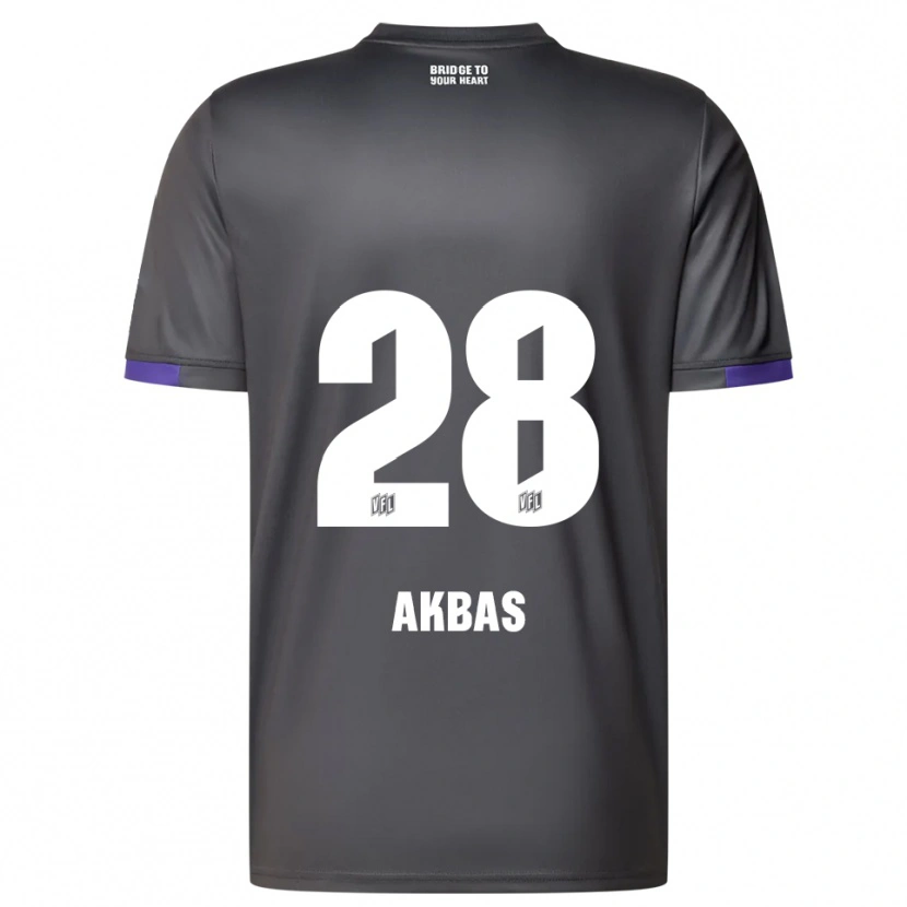Danxen Niño Camiseta Can Akbas #28 Gris Púrpura 2ª Equipación 2025/26 La Camisa México