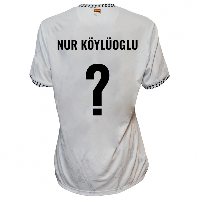 Danxen Niño Camiseta Zehra Nur Köylüoglu #0 Blanco Negro 2ª Equipación 2025/26 La Camisa México