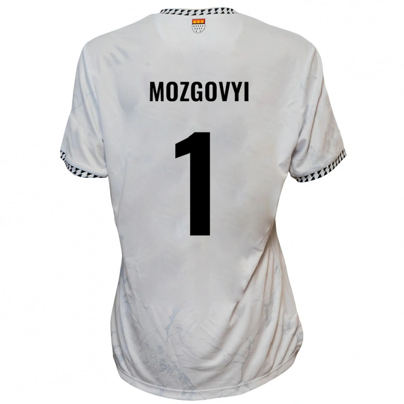 Danxen Niño Camiseta Arseniy Mozgovyi #1 Blanco Negro 2ª Equipación 2025/26 La Camisa México