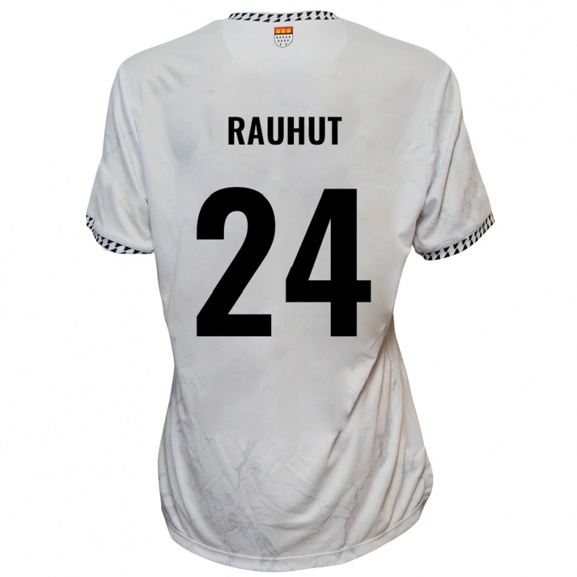 Danxen Niño Camiseta Kevin Rauhut #24 Blanco Negro 2ª Equipación 2025/26 La Camisa México