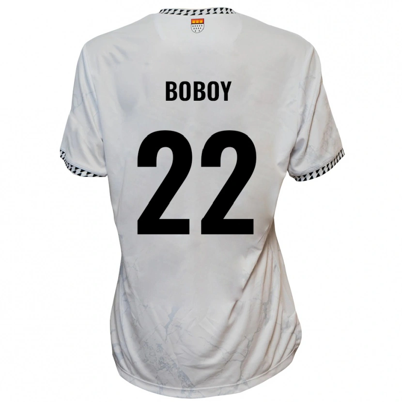 Danxen Niño Camiseta Verthomy Boboy #22 Blanco Negro 2ª Equipación 2025/26 La Camisa México