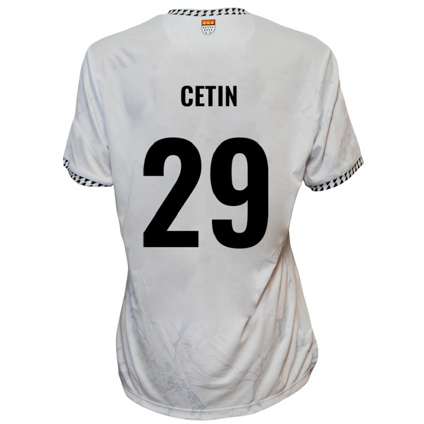 Danxen Niño Camiseta Erkan Cetin #29 Blanco Negro 2ª Equipación 2025/26 La Camisa México