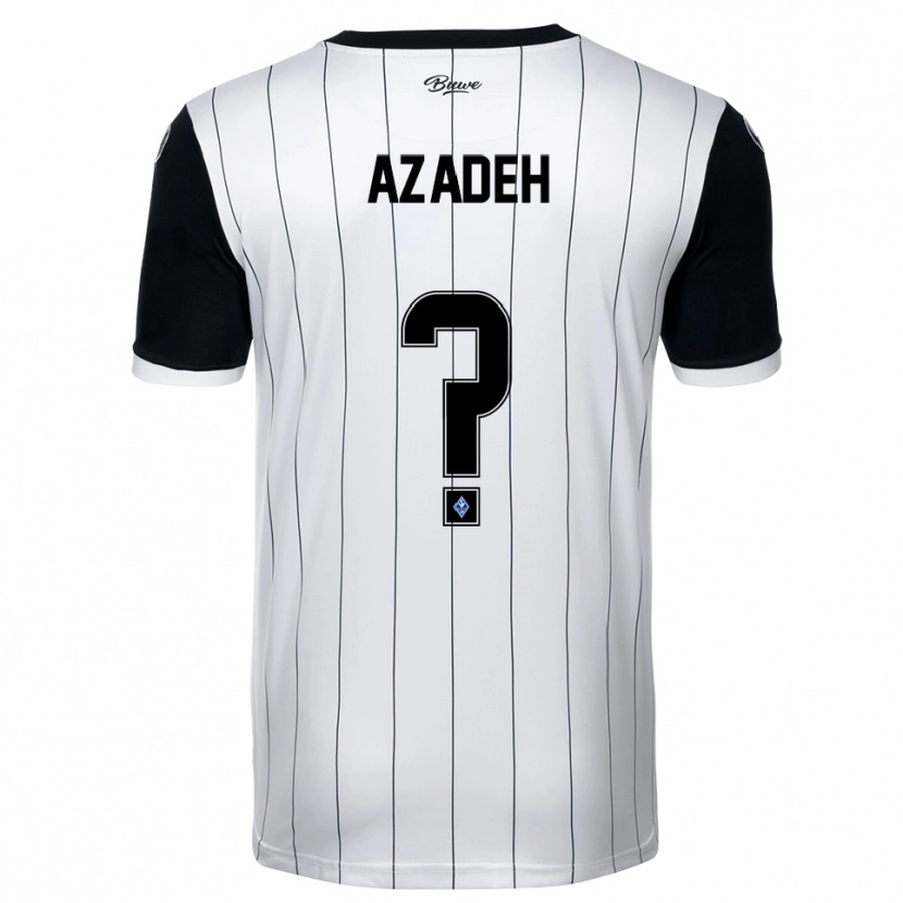 Danxen Niño Camiseta Nils Azadeh #0 Blanco Negro 2ª Equipación 2025/26 La Camisa México