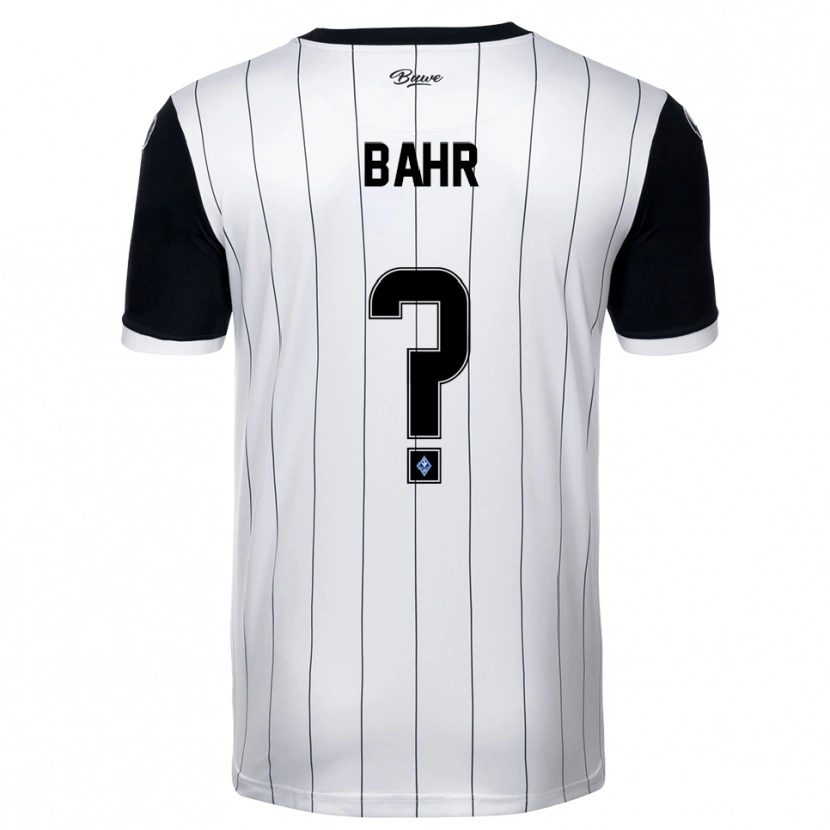 Danxen Niño Camiseta Moritz Bahr #0 Blanco Negro 2ª Equipación 2025/26 La Camisa México