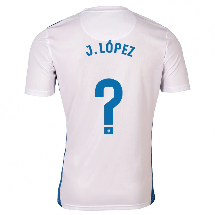 Danxen Hombre Camiseta Jennifer López #0 Blanco Azul 1ª Equipación 2025/26 La Camisa México