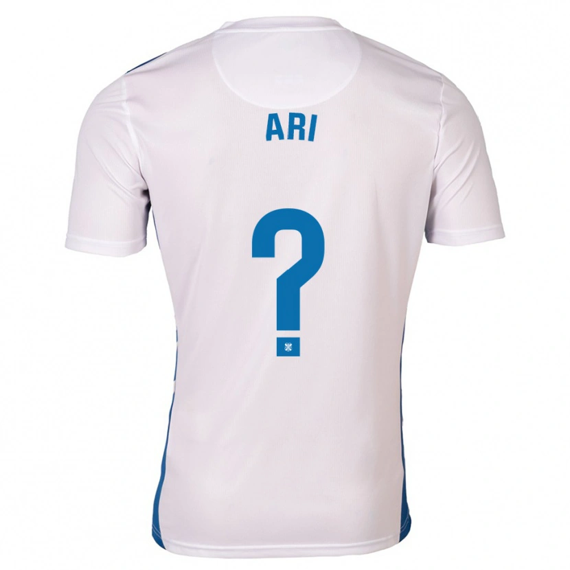 Danxen Hombre Camiseta Ariana Arias Jiménez #0 Blanco Azul 1ª Equipación 2025/26 La Camisa México