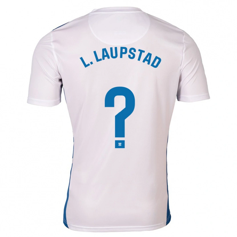 Danxen Hombre Camiseta Linnéa Solvoll Laupstad #0 Blanco Azul 1ª Equipación 2025/26 La Camisa México