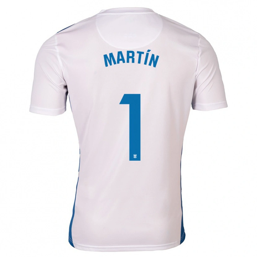 Danxen Hombre Camiseta Dani Martín #1 Blanco Azul 1ª Equipación 2025/26 La Camisa México