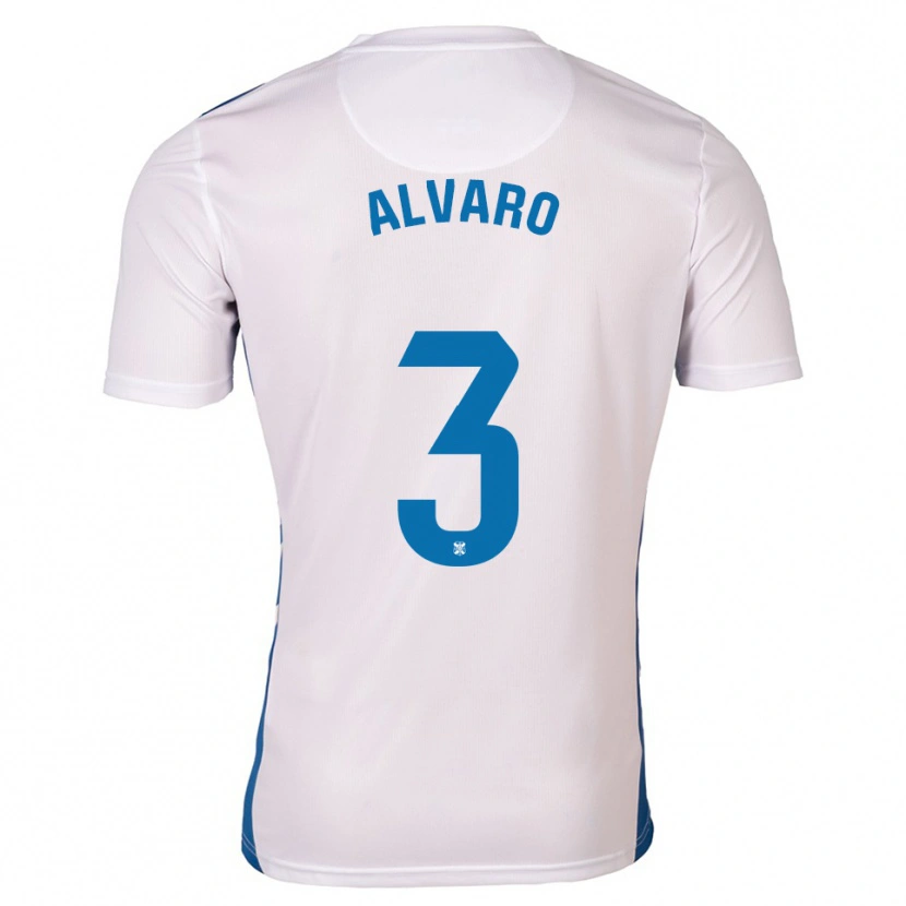 Danxen Hombre Camiseta Álvaro González #3 Blanco Azul 1ª Equipación 2025/26 La Camisa México