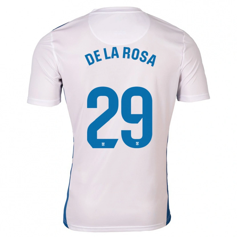 Danxen Hombre Camiseta Raúl De La Rosa #29 Blanco Azul 1ª Equipación 2025/26 La Camisa México