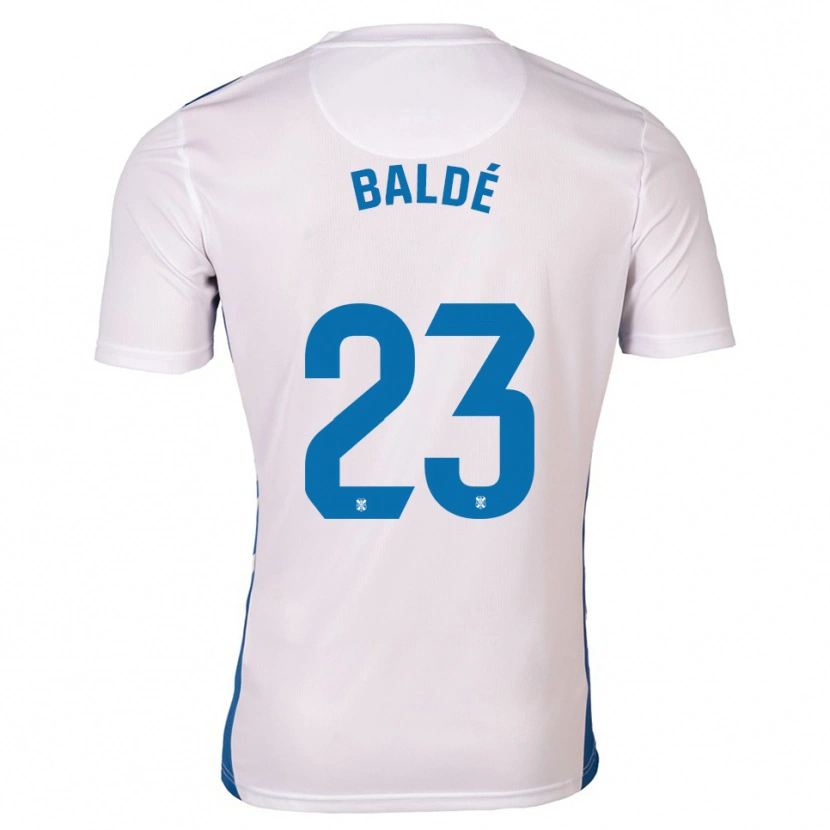 Danxen Hombre Camiseta Ibrahim Baldé #23 Blanco Azul 1ª Equipación 2025/26 La Camisa México