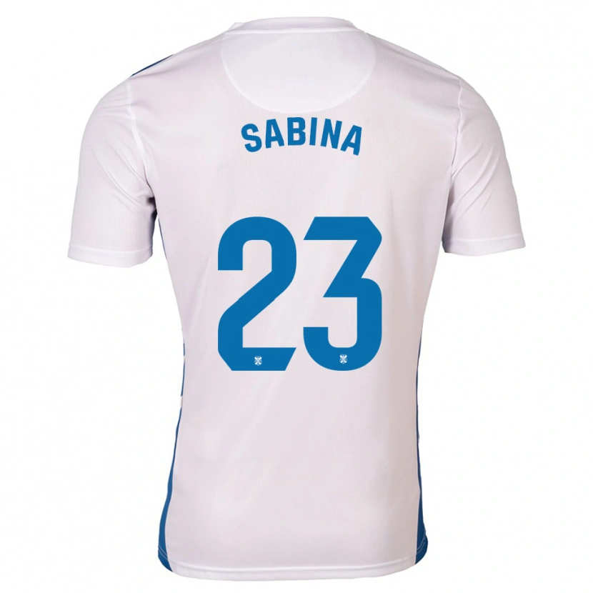 Danxen Hombre Camiseta Fran Sabina #23 Blanco Azul 1ª Equipación 2025/26 La Camisa México
