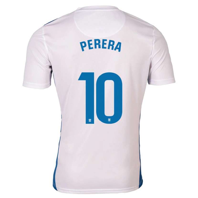 Danxen Hombre Camiseta Dylan Perera #10 Blanco Azul 1ª Equipación 2025/26 La Camisa México