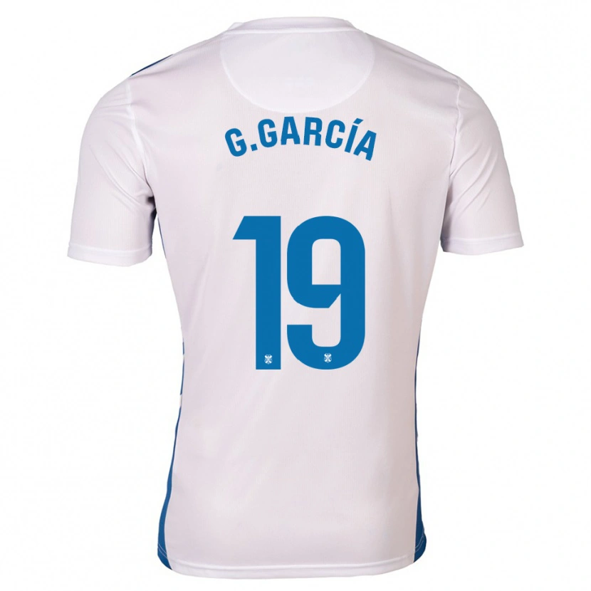 Danxen Hombre Camiseta Giovani García #19 Blanco Azul 1ª Equipación 2025/26 La Camisa México