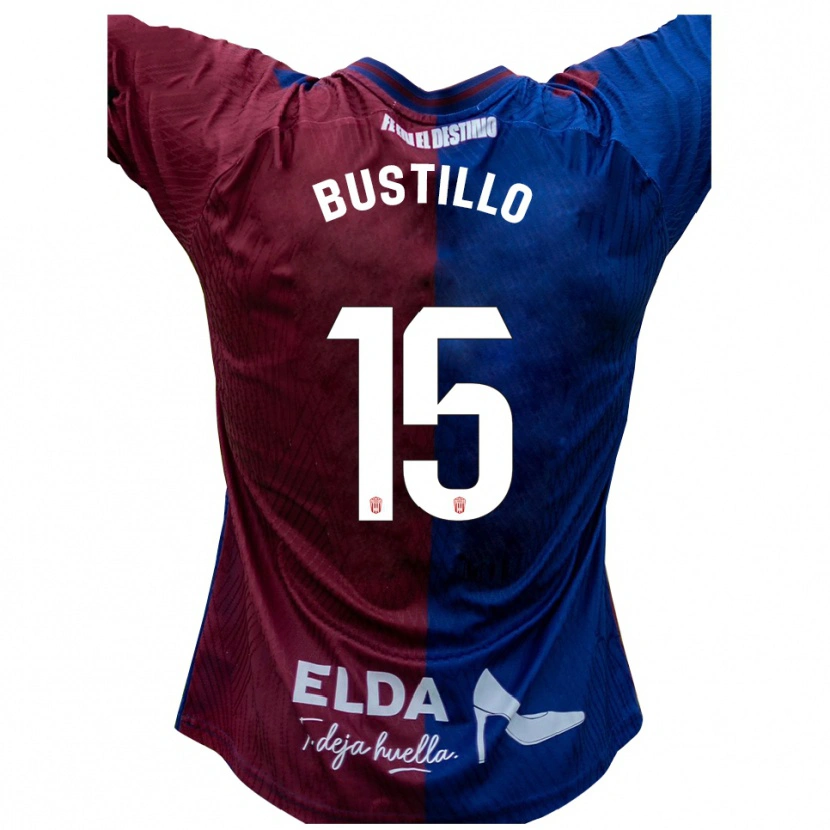 Danxen Hombre Camiseta Marcos Bustillo #15 Azul Rojo 1ª Equipación 2025/26 La Camisa México
