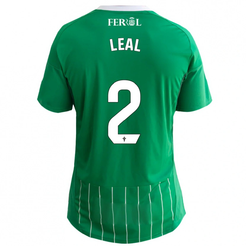 Danxen Hombre Camiseta Miguel Leal #2 Verde Blanco 1ª Equipación 2025/26 La Camisa México
