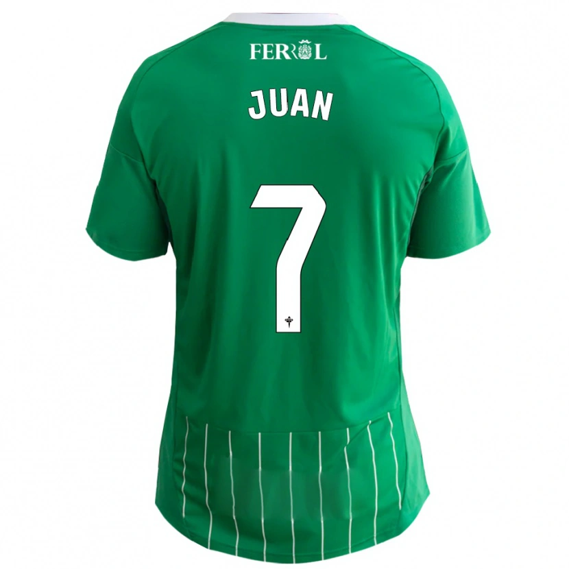 Danxen Hombre Camiseta Álvaro Juan #7 Verde Blanco 1ª Equipación 2025/26 La Camisa México