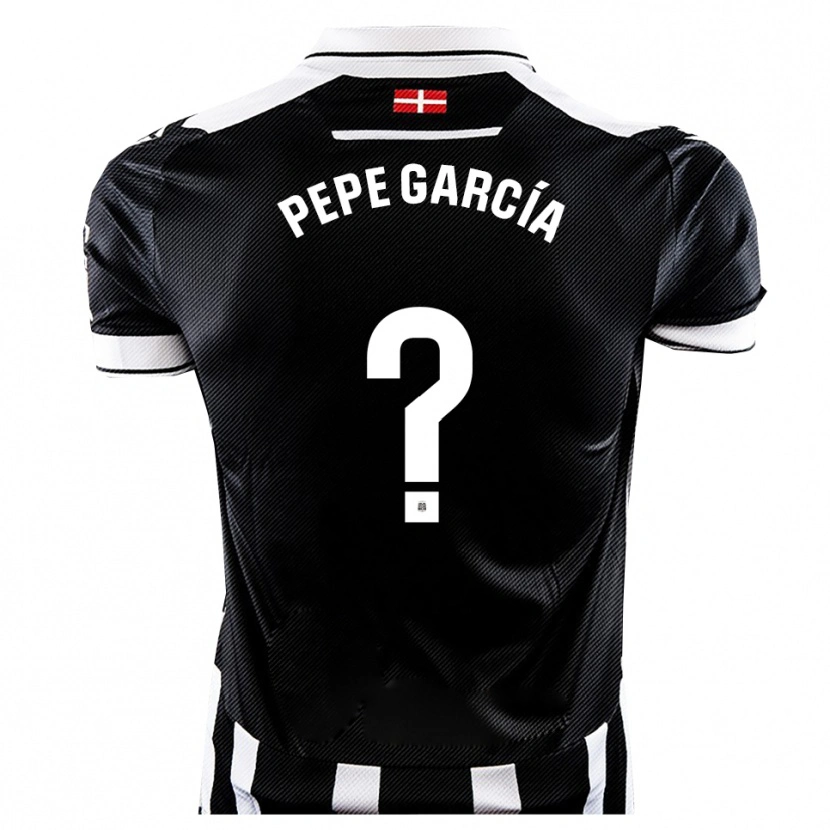 Danxen Hombre Camiseta Pepe García #0 Negro Blanco 1ª Equipación 2025/26 La Camisa México
