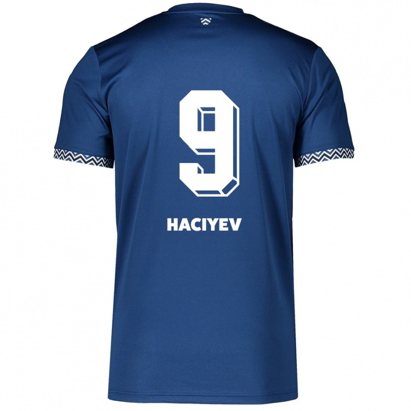 Danxen Hombre Camiseta Ceyhun Haciyev #9 Azul Marino Blanco 1ª Equipación 2025/26 La Camisa México