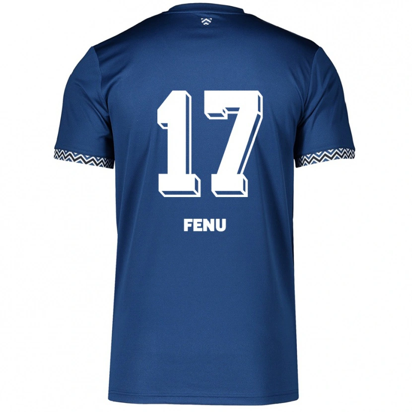 Danxen Hombre Camiseta Inci Fenu #17 Azul Marino Blanco 1ª Equipación 2025/26 La Camisa México