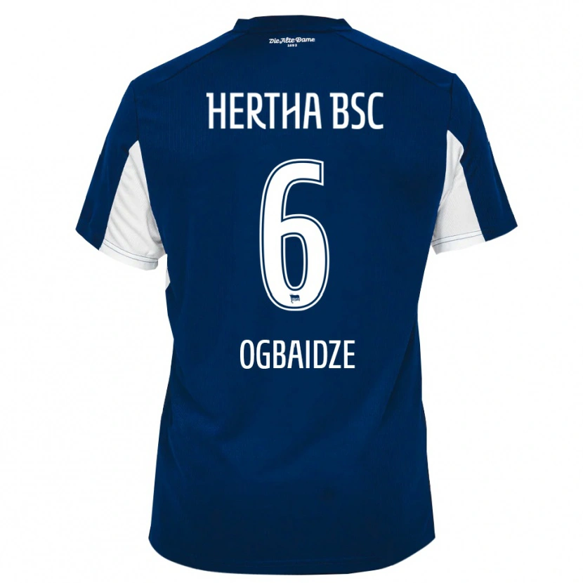 Danxen Hombre Camiseta Shalva Ogbaidze #6 Blanco Azul 1ª Equipación 2025/26 La Camisa México