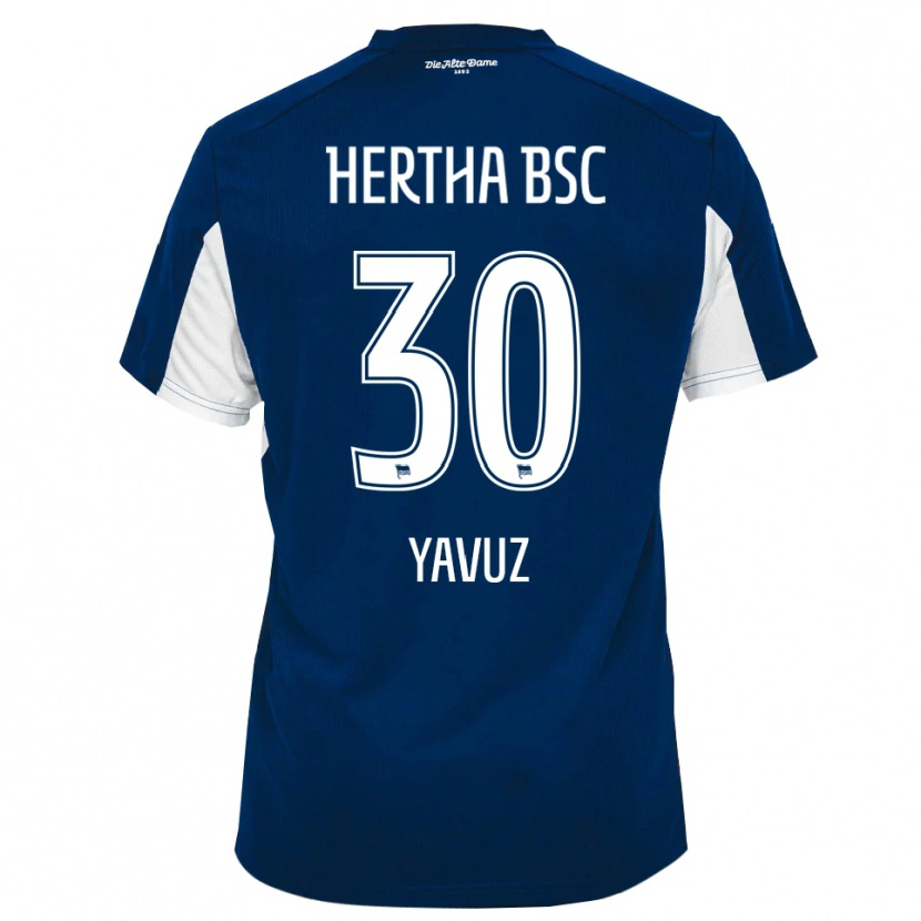 Danxen Hombre Camiseta Senanur Yavuz #30 Blanco Azul 1ª Equipación 2025/26 La Camisa México